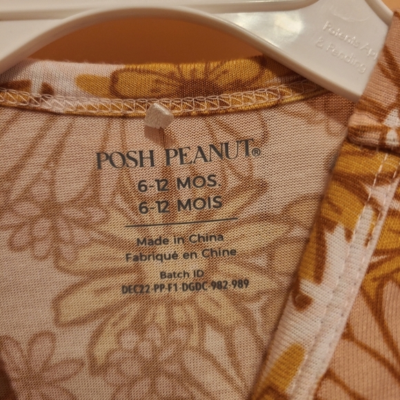 Posh peanut racerback ruffled body suit 6-12m - Picture 2 of 3